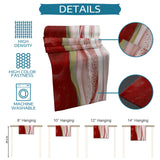 Red Watercolor Gradient Marble Texture Table Runner Place Mats - LeobonZone