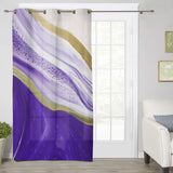 Purple Watercolor Gradient Marble Texture window curtains