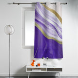 Purple Watercolor Gradient Marble Texture window curtains - LeobonZone