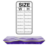 Purple Watercolor Gradient Marble Texture Table Runner Place Mats Sharp Angle - LeobonZone