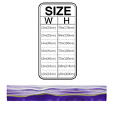 Purple Watercolor Gradient Marble Texture Table Runner Place Mats - LeobonZone