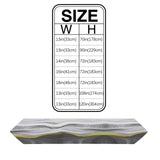 Grey Watercolor Gradient Marble Texture Table Runner Place Mats Sharp Angle - LeobonZone