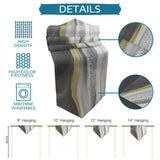 Grey Watercolor Gradient Marble Texture Table Runner Place Mats Sharp Angle - LeobonZone