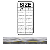 Grey Watercolor Gradient Marble Texture Table Runner Place Mats - LeobonZone