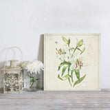 Vintage country plants lilies Canvas painting - LeobonZone