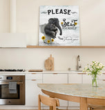 Funny elephant sitting on the toilet Canvas painting - LeobonZone