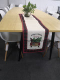 ILYBEEN Red lattice farm fresh style table runner - LeobonZone