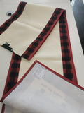 ILYBEEN Red lattice farm fresh style table runner - LeobonZone