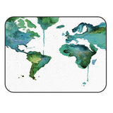 World Map Ink Painting Sponge Rillet Rubber Rugs - LeobonZone