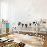 Quiet Wooden Bridge Branches Right Angle Felt Rugs - LeobonZone