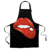 Red Lips Personalized Canvas Apron
