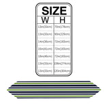 Simple Blue Green Stripe Table Runner Place Mats - LeobonZone