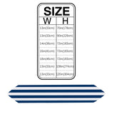 Classic Blue And White Stripe Table Runner Place Mats - LeobonZone