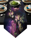 Colorful Flowers Table Runner Place Mats - LeobonZone