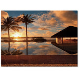 Sea View And Sky In Summer Right Angle Felt Rugs - LeobonZone