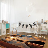Sea View And Sky In Summer Right Angle Felt Rugs - LeobonZone