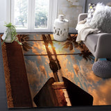 Sea View And Sky In Summer Right Angle Felt Rugs