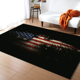 American Flag Eagle Right Angle Felt Rugs - LeobonZone