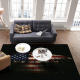 American Flag Eagle Right Angle Felt Rugs - LeobonZone