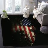 American Flag Eagle Right Angle Felt Rugs - LeobonZone