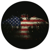 American Flag Eagle Circular Felt Rugs - LeobonZone