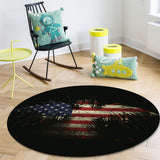 American Flag Eagle Circular Felt Rugs - LeobonZone