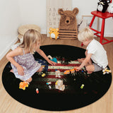 American Flag Eagle Circular Felt Rugs - LeobonZone