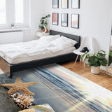 Sun Beach Starfish Right Angle Felt Rugs - LeobonZone