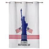 Statue of liberty on Independence Day Blackout Curtain - LeobonZone