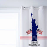 Statue of liberty on Independence Day Blackout Curtain - LeobonZone