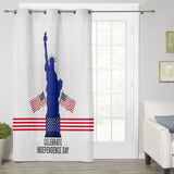 Statue of liberty on Independence Day Blackout Curtain - LeobonZone