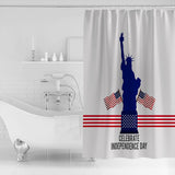 Statue of liberty on Independence Day Shower Curtain - LeobonZone