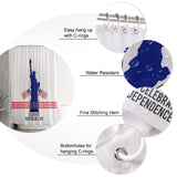 Statue of liberty on Independence Day Shower Curtain - LeobonZone