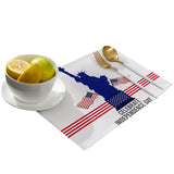 Statue of liberty on Independence Day Personalized Table Placemats - LeobonZone