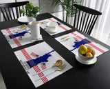 Statue of liberty on Independence Day Personalized Table Placemats - LeobonZone