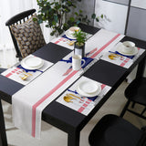Statue of liberty on Independence Day Table Flag And Table Mat Suit - LeobonZone