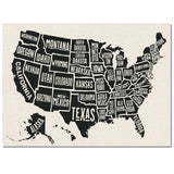 Vintage usa map Right Angle Felt Rugs - LeobonZone