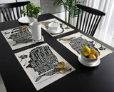 Vintage usa map Personalized Table Placemats - LeobonZone