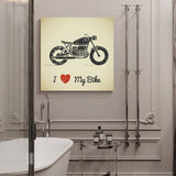 Canvas wall art motorcycle love transportation retro Canvas painting