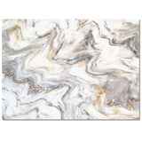 Marble yellow and white wavy pattern Right Angle Felt Rugs - LeobonZone