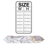 Marble yellow and white wavy pattern Table Runner Place Mats Sharp Angle - LeobonZone