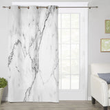 Black crack in Gray marble window curtains