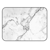 Black crack in Gray marble Sponge Rillet Rubber Rugs - LeobonZone