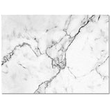 Black crack in Gray marble Right Angle Felt Rugs - LeobonZone