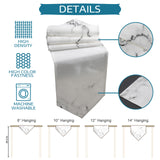 Black crack in Gray marble Table Runner Place Mats Sharp Angle - LeobonZone