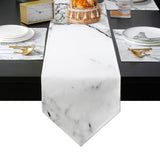 Black crack in Gray marble Table Flag And Table Mat Suit Sharp angle - LeobonZone