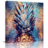 Pineapple cool paint gradation overlay decoration Canvas painting - LeobonZone