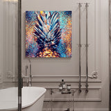 Pineapple cool paint gradation overlay decoration Canvas painting - LeobonZone