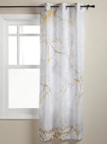 Golden marble and granite pattern window curtains - LeobonZone