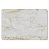 Golden marble and granite pattern Leather Doormat - LeobonZone